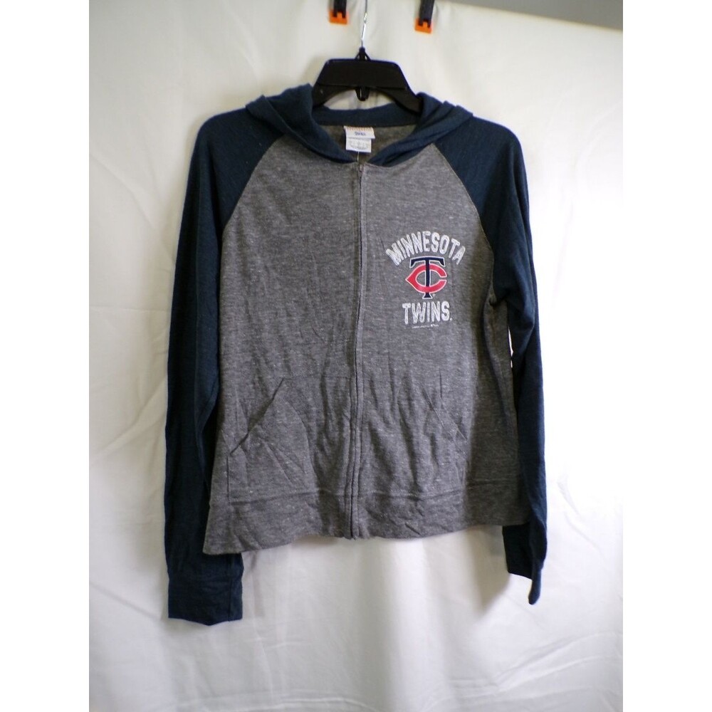 Campus Lifestyle Minnesota Twins Boys Full Zip Hoodie Size XL Gray TC Logo